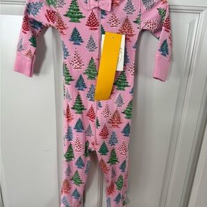 The Beaufort Bonnet Company Pink and Red Baby Onesie